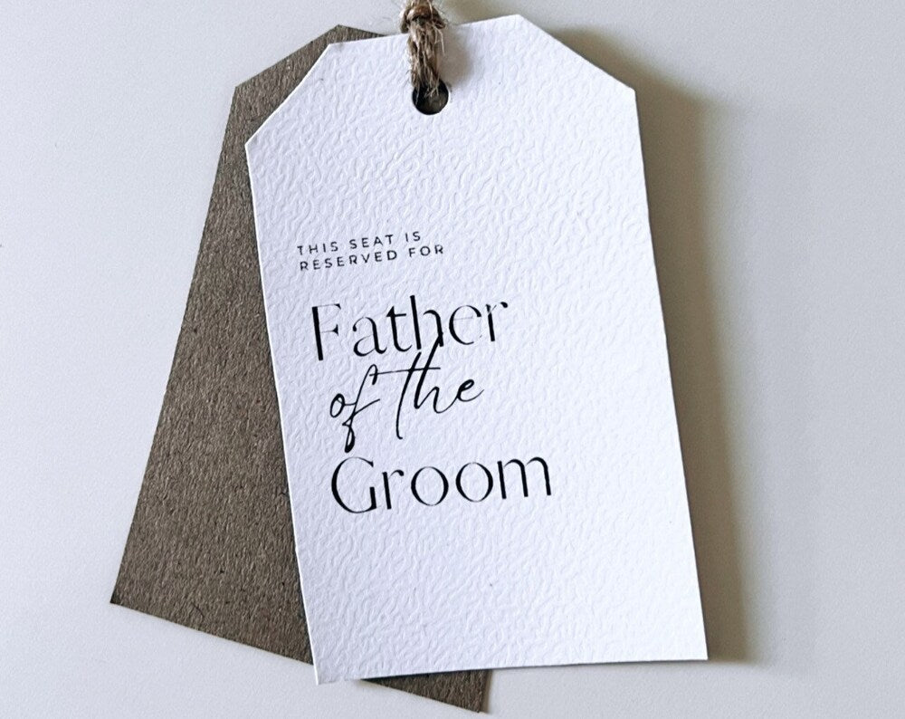 Reserved Seat signs for weddings